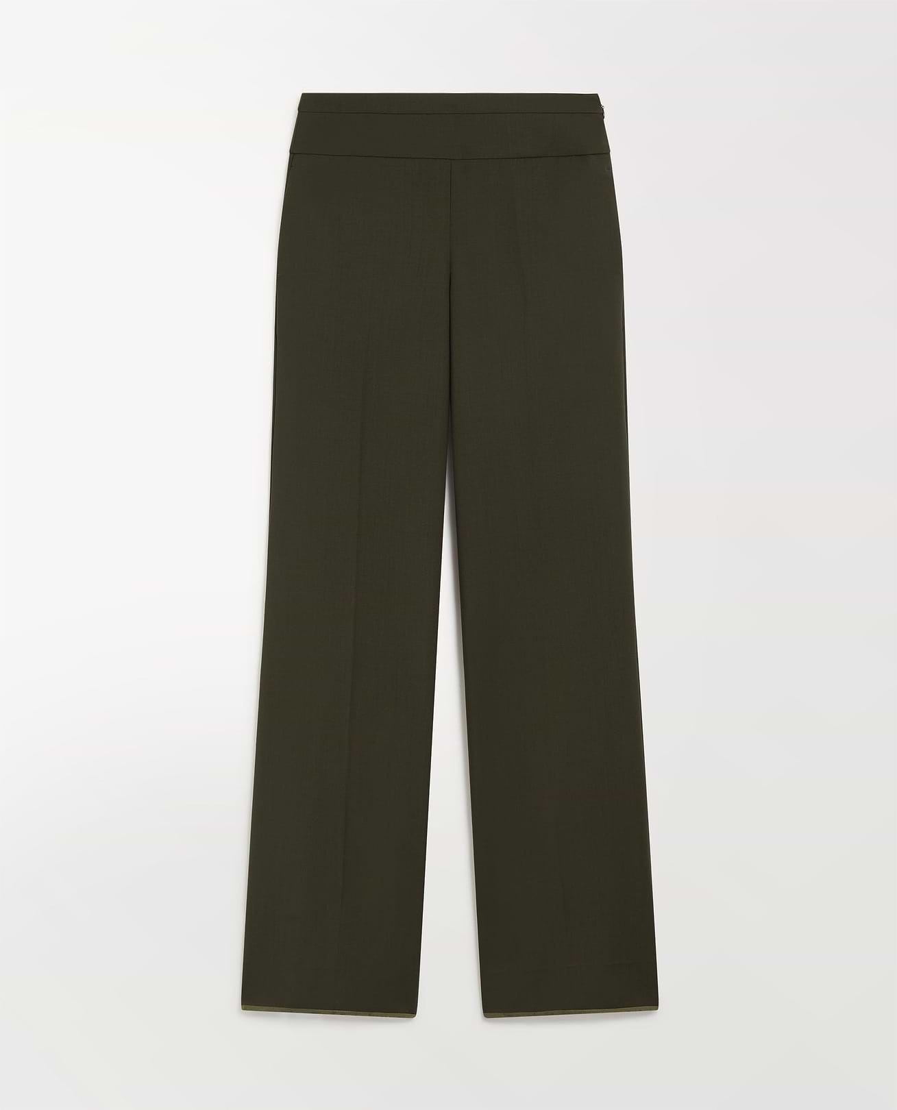 Women's Tropical Wool Wide Leg Trouser | Rise & Fall