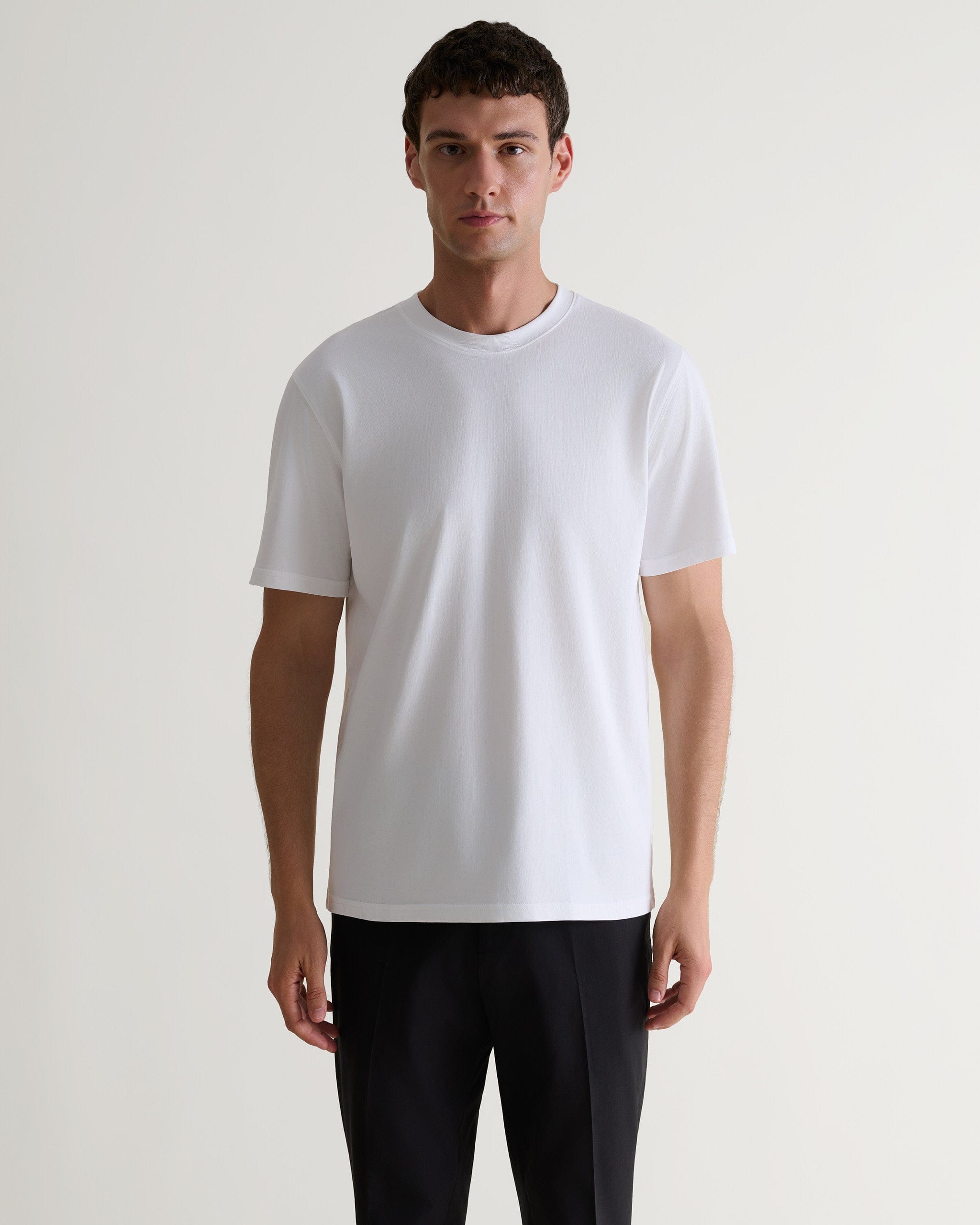Men's Classic Cotton Crew Neck T-shirt - White
