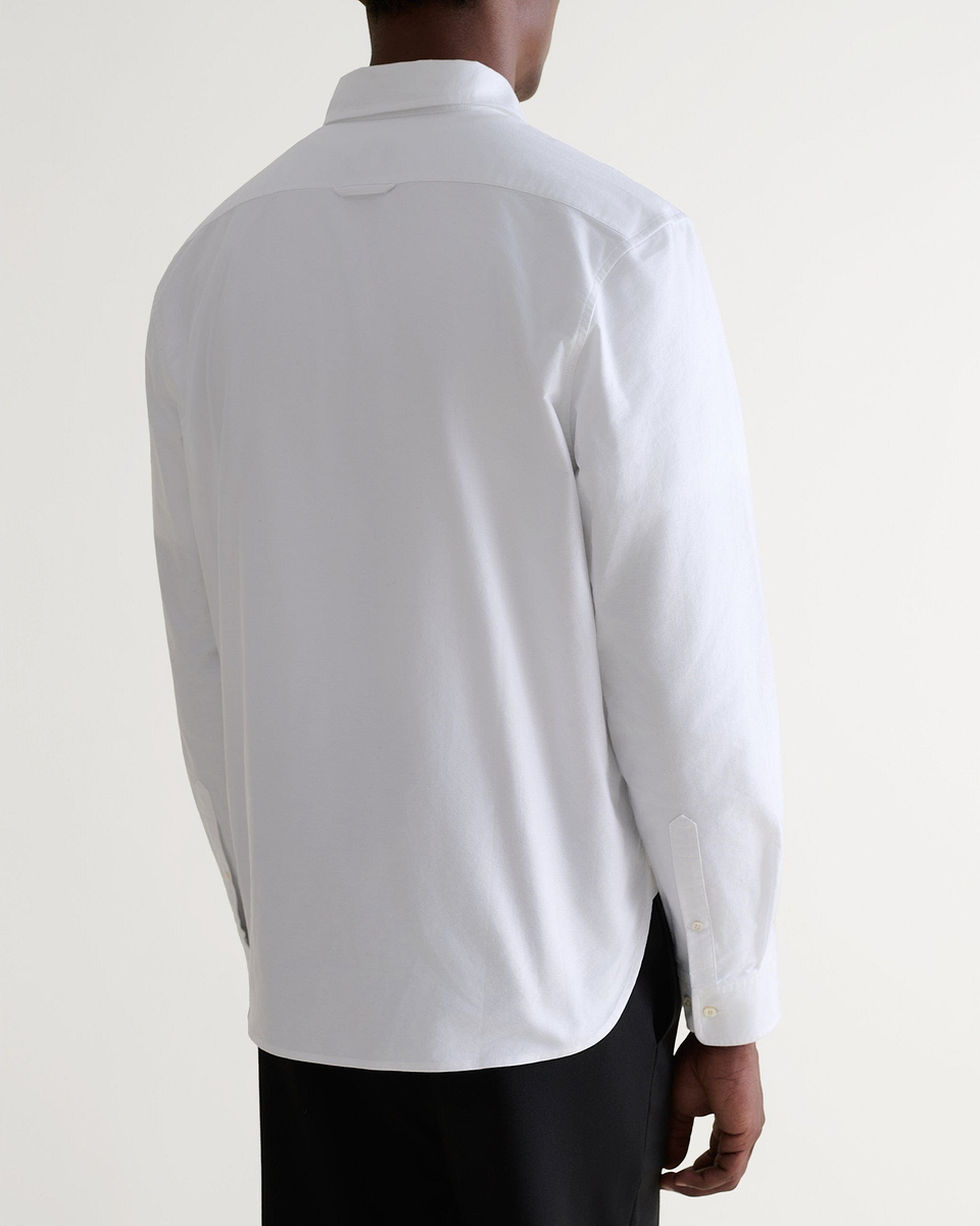 Men's Cotton Oxford Shirt - White