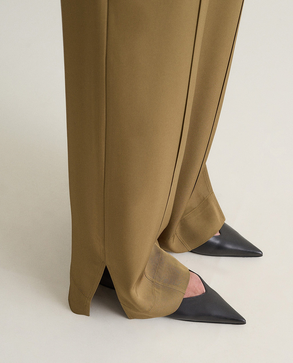 Women's NAIA™ Tailored Track Trouser - Golden Olive