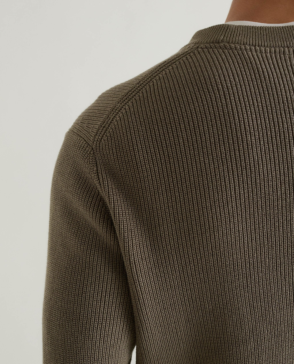 Men's Waffle Fisherman Crew Neck Jumper