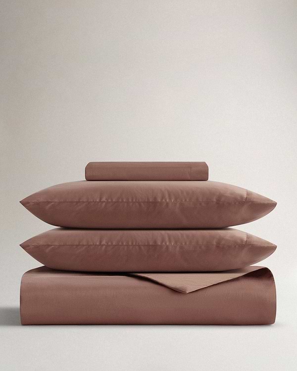 The Soft & Smooth Cotton Duvet Set - Deep Clay