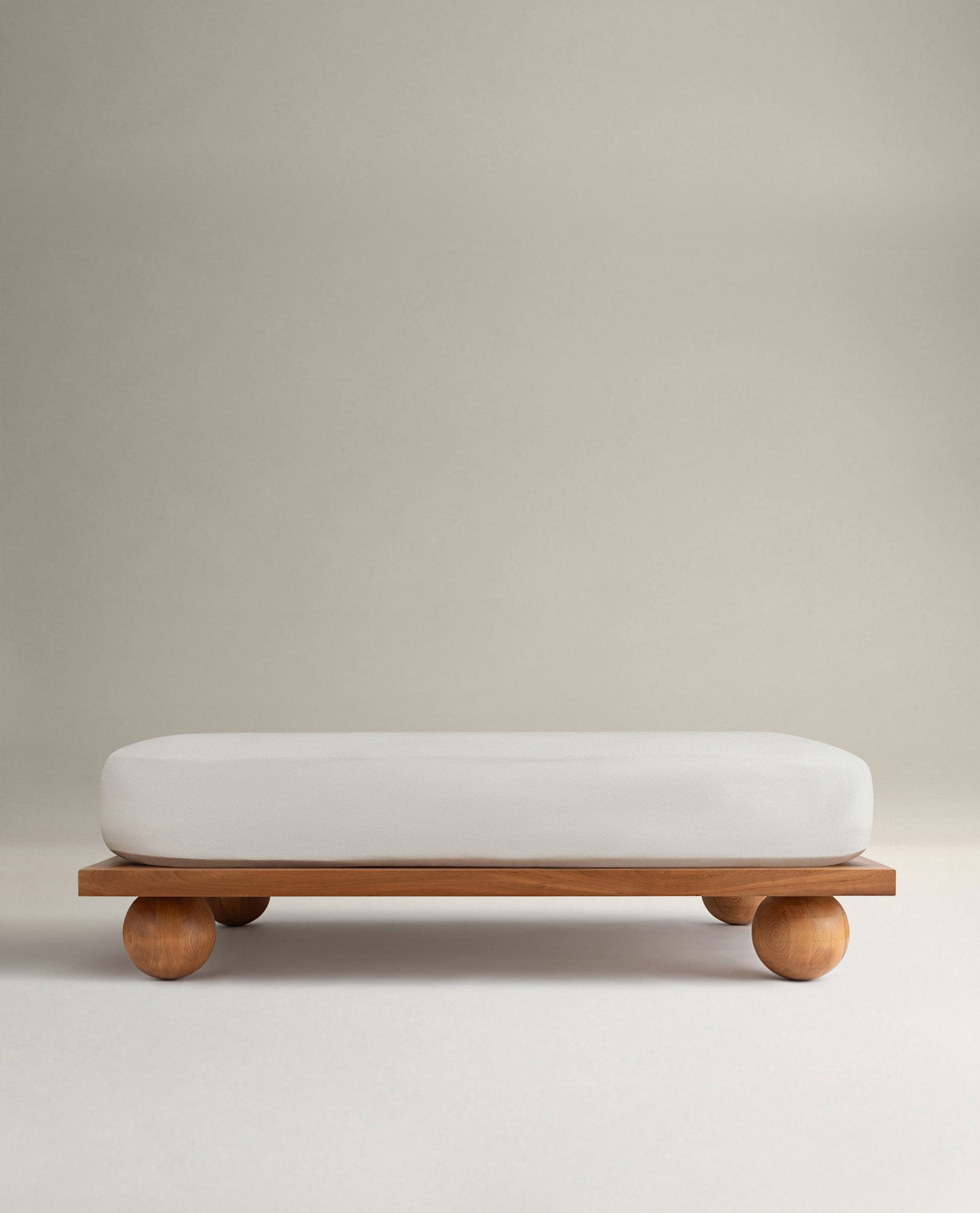 Image 1 of 5 showing Rise & Fall's buttermilk Soft & Smooth sateen cotton deep fitted sheet.