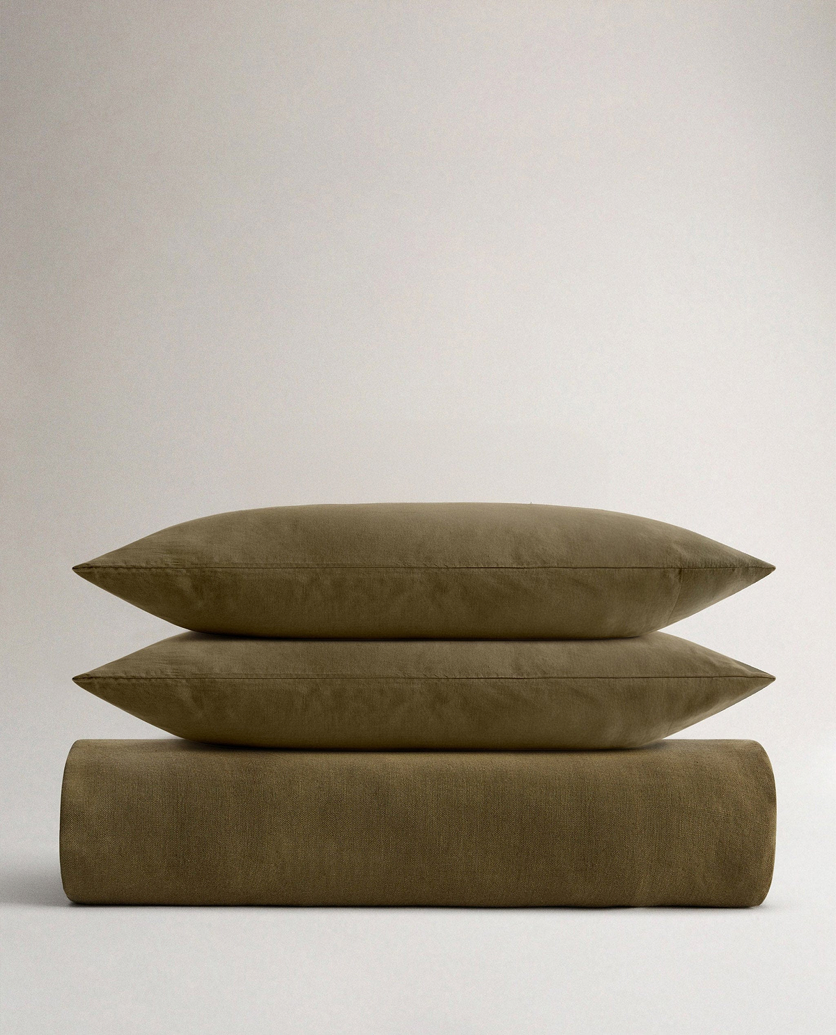 Green Linen Bedding