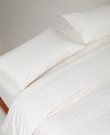 Crisp & Cool Organic Cotton Duvet Set - Buttermilk Ticking Stripe
