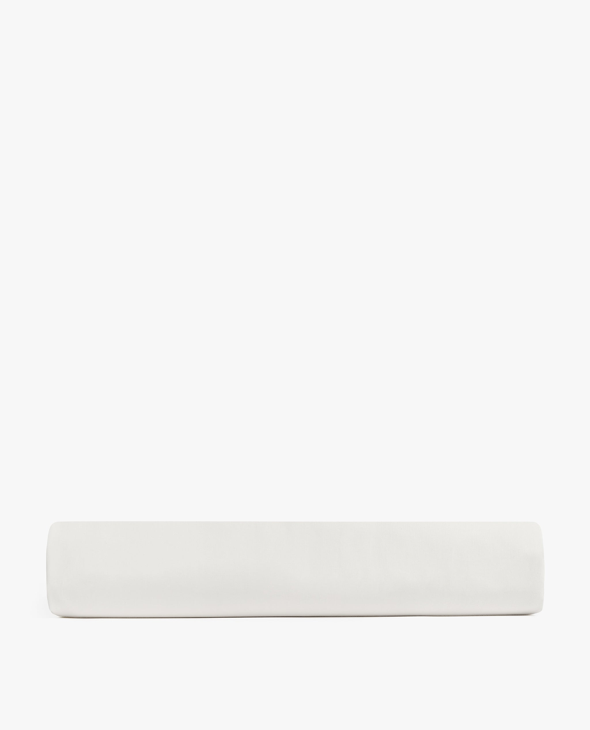 Image 3 of 3 showing Rise & Fall's Soft & Smooth organic sateen cotton flat sheet in white. 