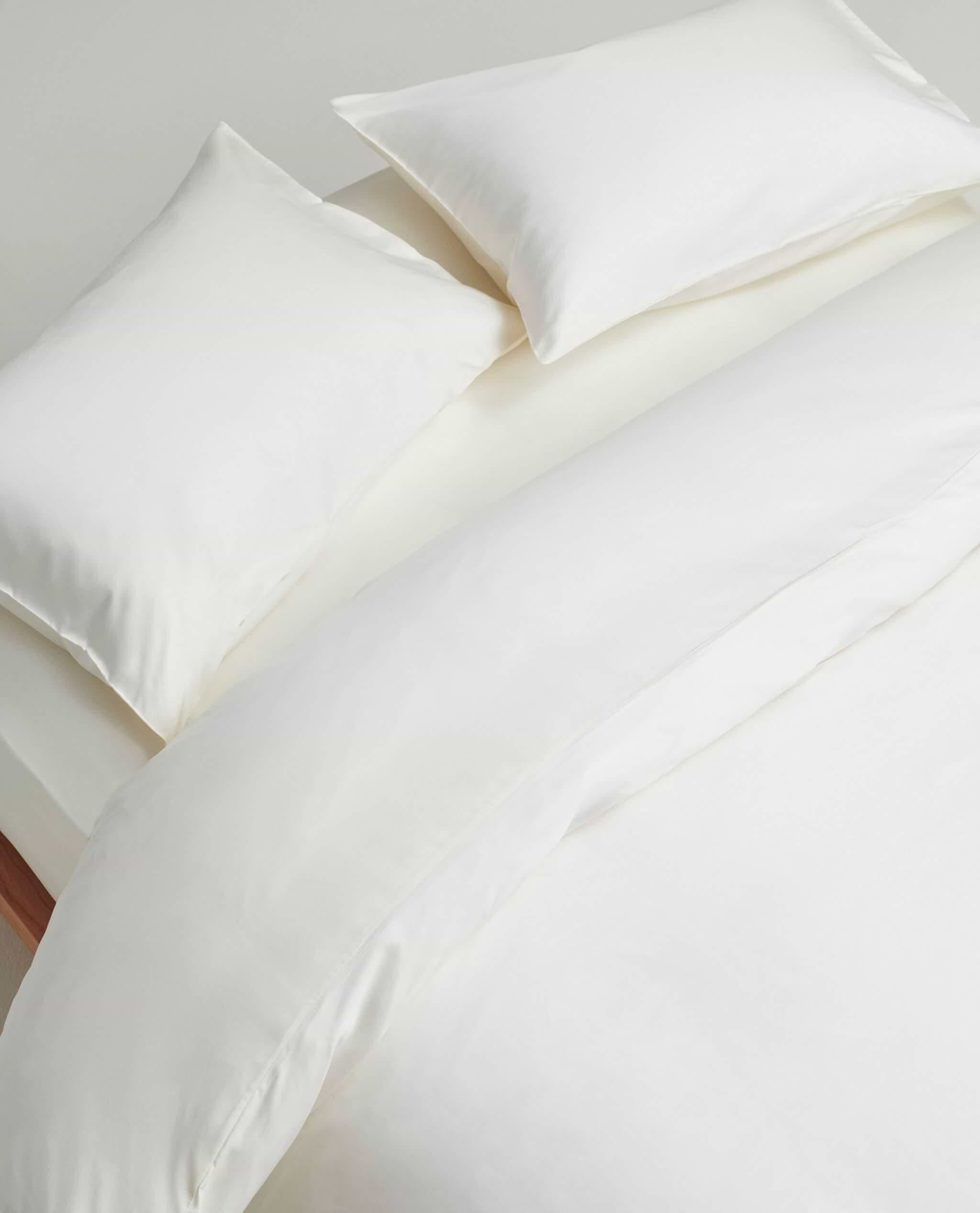 image 3 of 4 showing Rise & Fall's Soft & Smooth duvet set, colour: buttermilk, fabric: sateen cotton