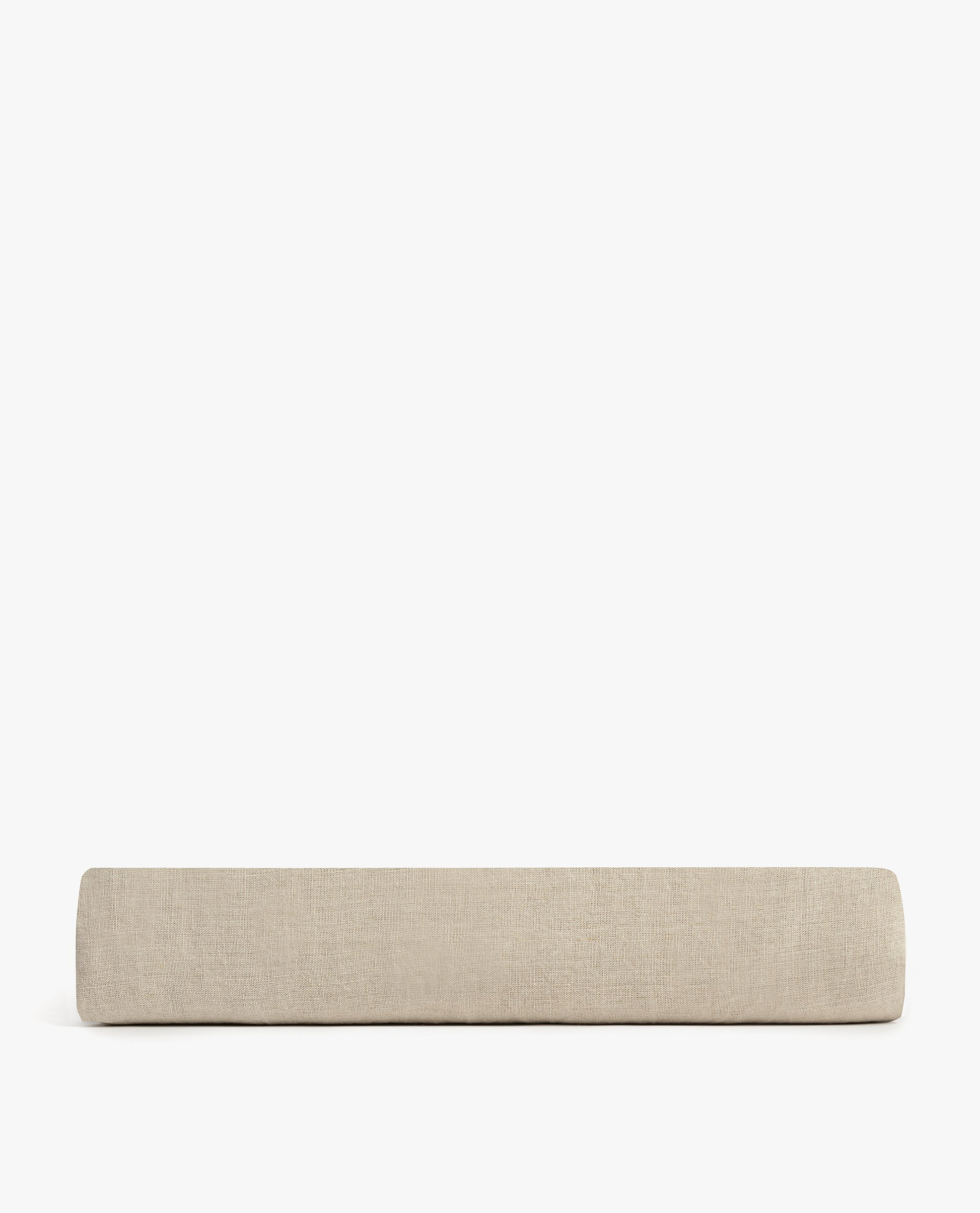 Image 4 of 4 showing Rise & Fall's Relaxed & Refined European flax™ linen fitted sheet in natural.