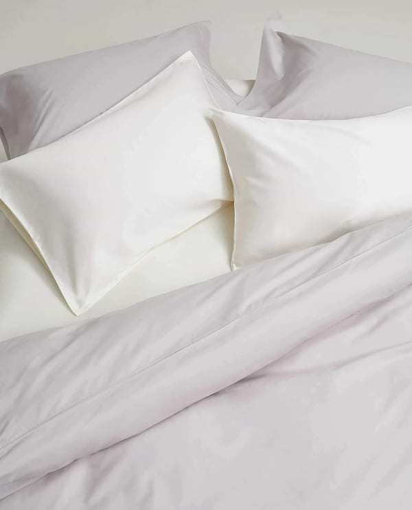 Crisp & Cool Organic Cotton Duvet Set - Pebble