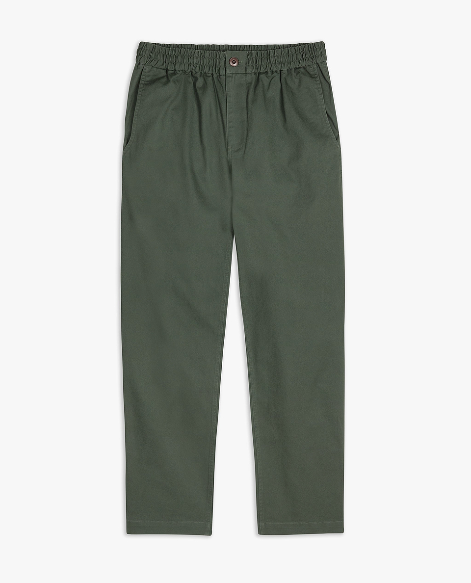 Men's All Rounder Cotton Trousers - Forest Green