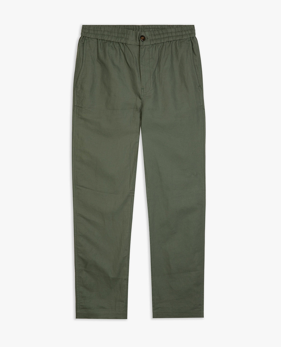 Men's All Rounder French Linen Trouser - Khaki