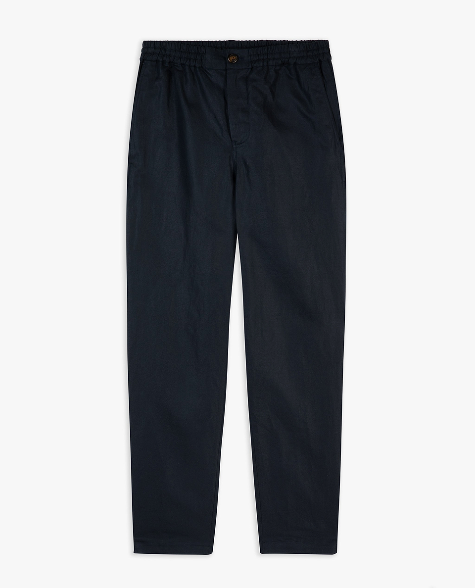 Men's All Rounder French Linen Trouser - Mood Indigo