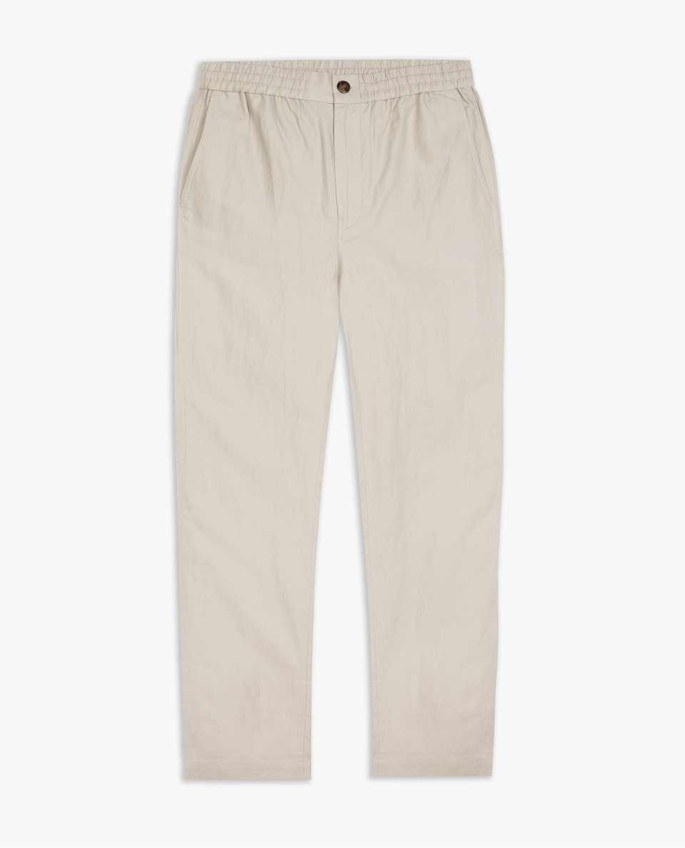 Men's All Rounder French Linen Trouser - Stone