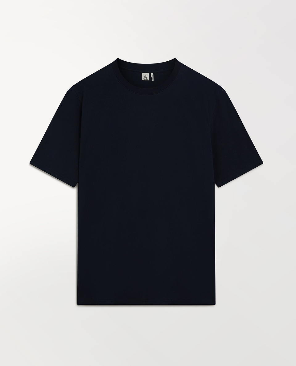Men's Classic Cotton Crew Neck T-shirt - Navy