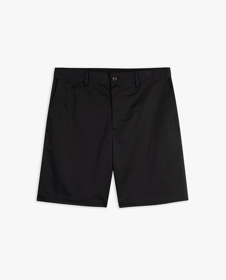 Men's Essential Cotton Chino Shorts - Black