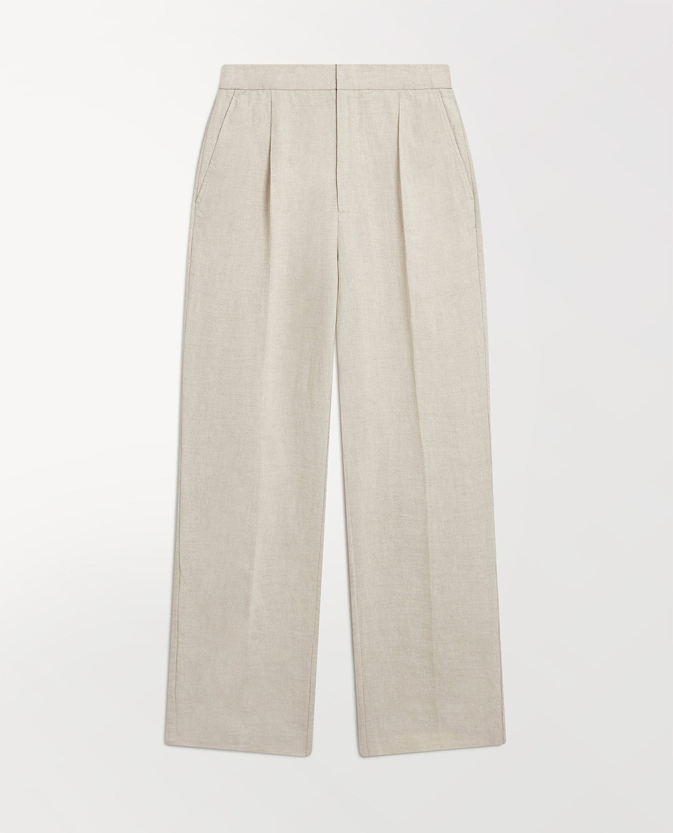 Men's European Flaxª Linen Suit Trousers - Natural
