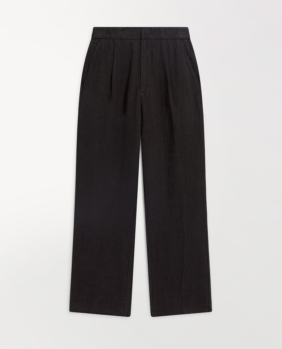 Men's European Flaxª Linen Suit Trousers - Smoke