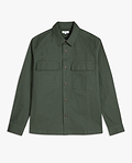 Men's Heavy-Weight Cotton Overshirt - Forest Green