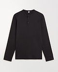 Men's Organic Cotton Pyjama Top - Charcoal-[colour]-[size]-Rise &amp; Fall