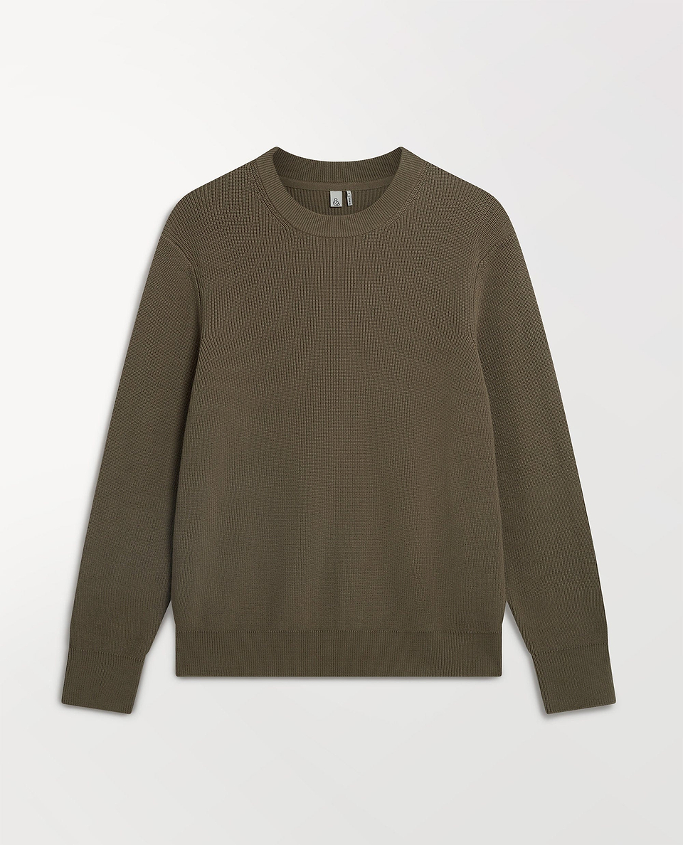 Men's Waffle Fisherman Crew Neck Jumper