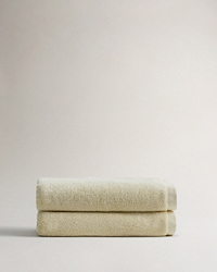 Rise & Falls buttermilk ultra-absorbant Turkish cotton bath towel