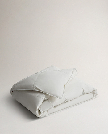 Folded Rise & Fall's Recycled Down Duvet.
