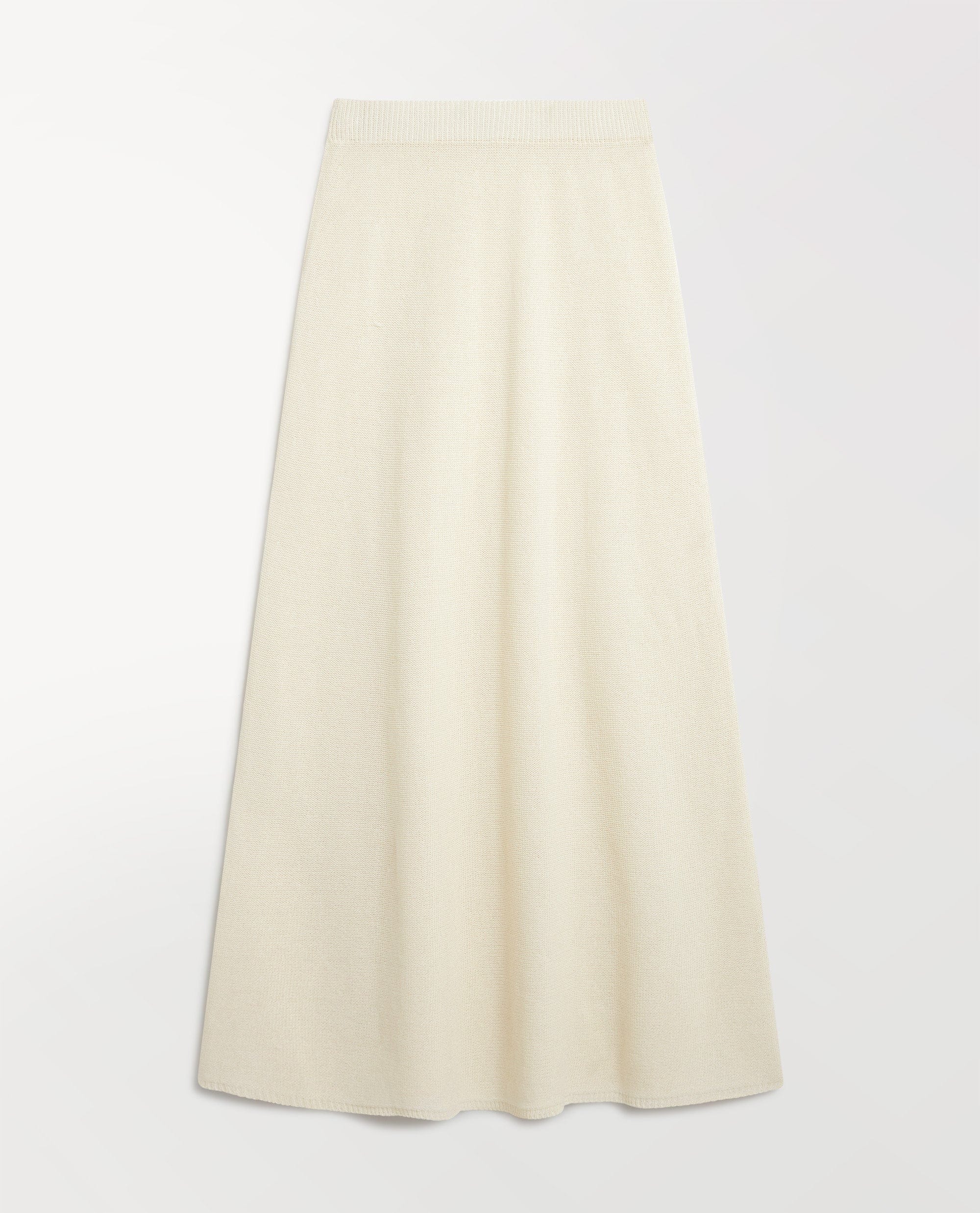 Women's Paper Yarn Knit Skirt - Parchment