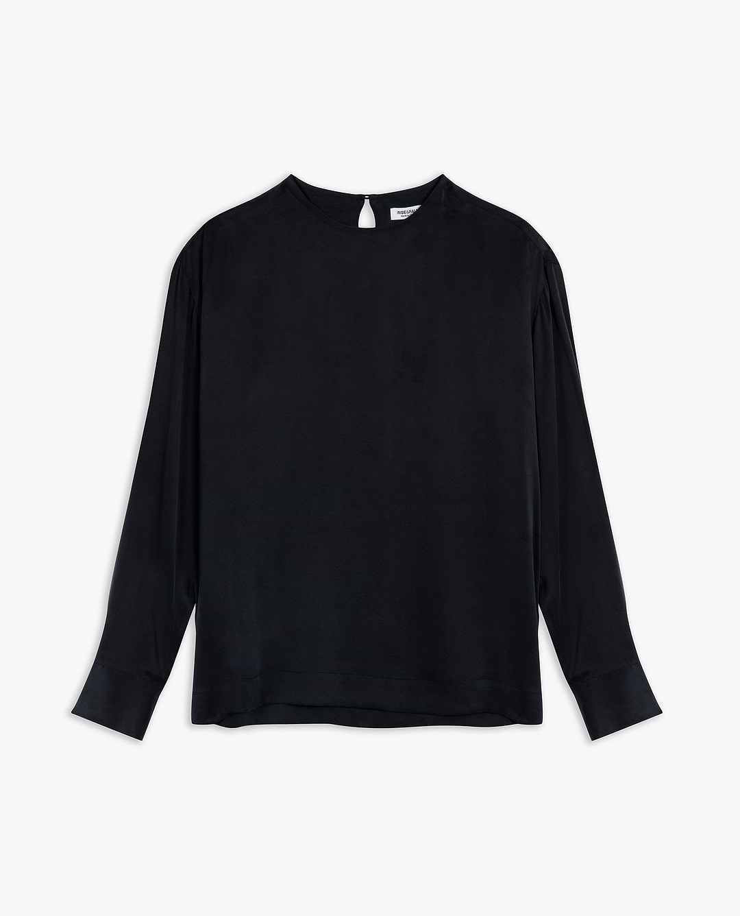 Women's Drop Shoulder Easy-Silk Top - Black