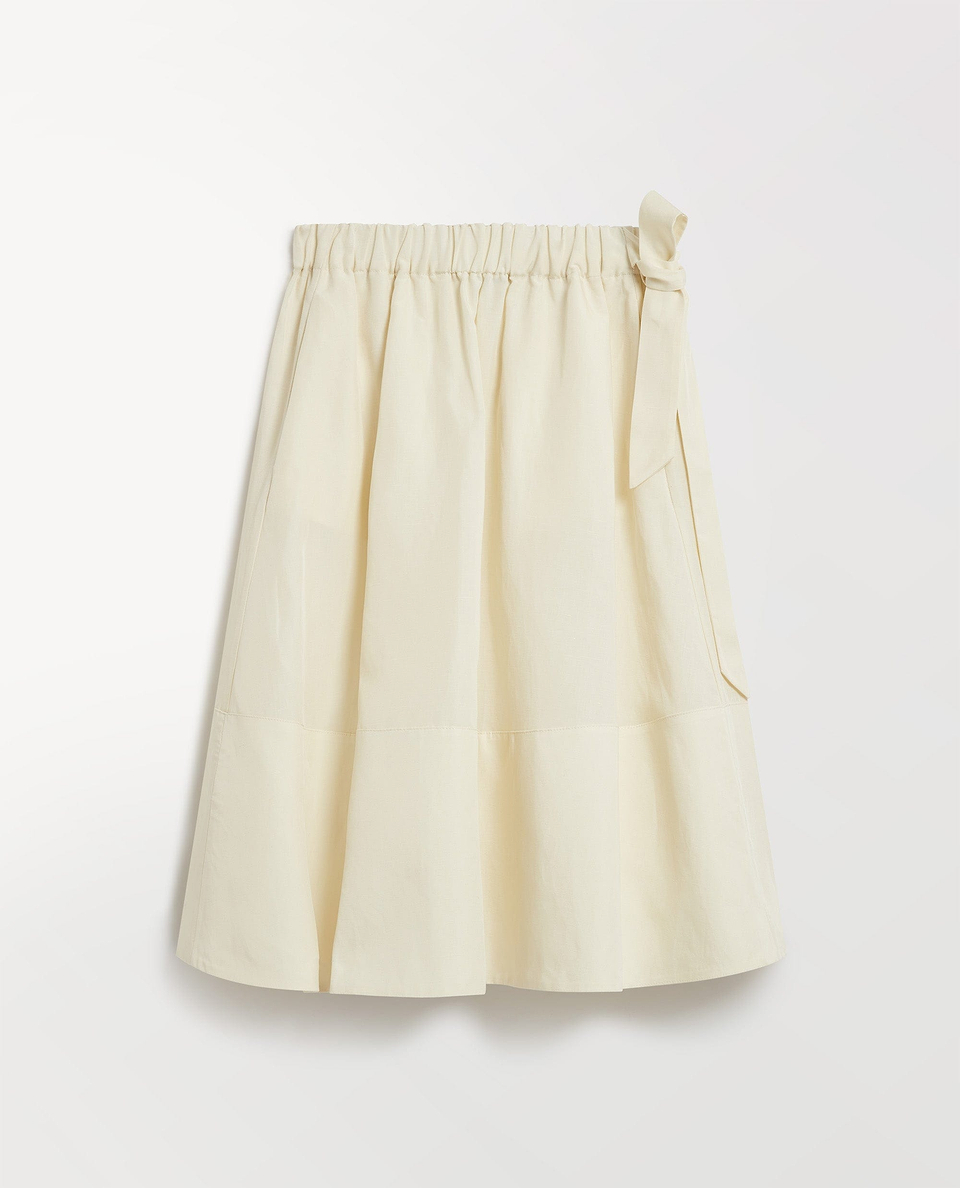 Women's Future-Linen Full Skirt - Buttermilk