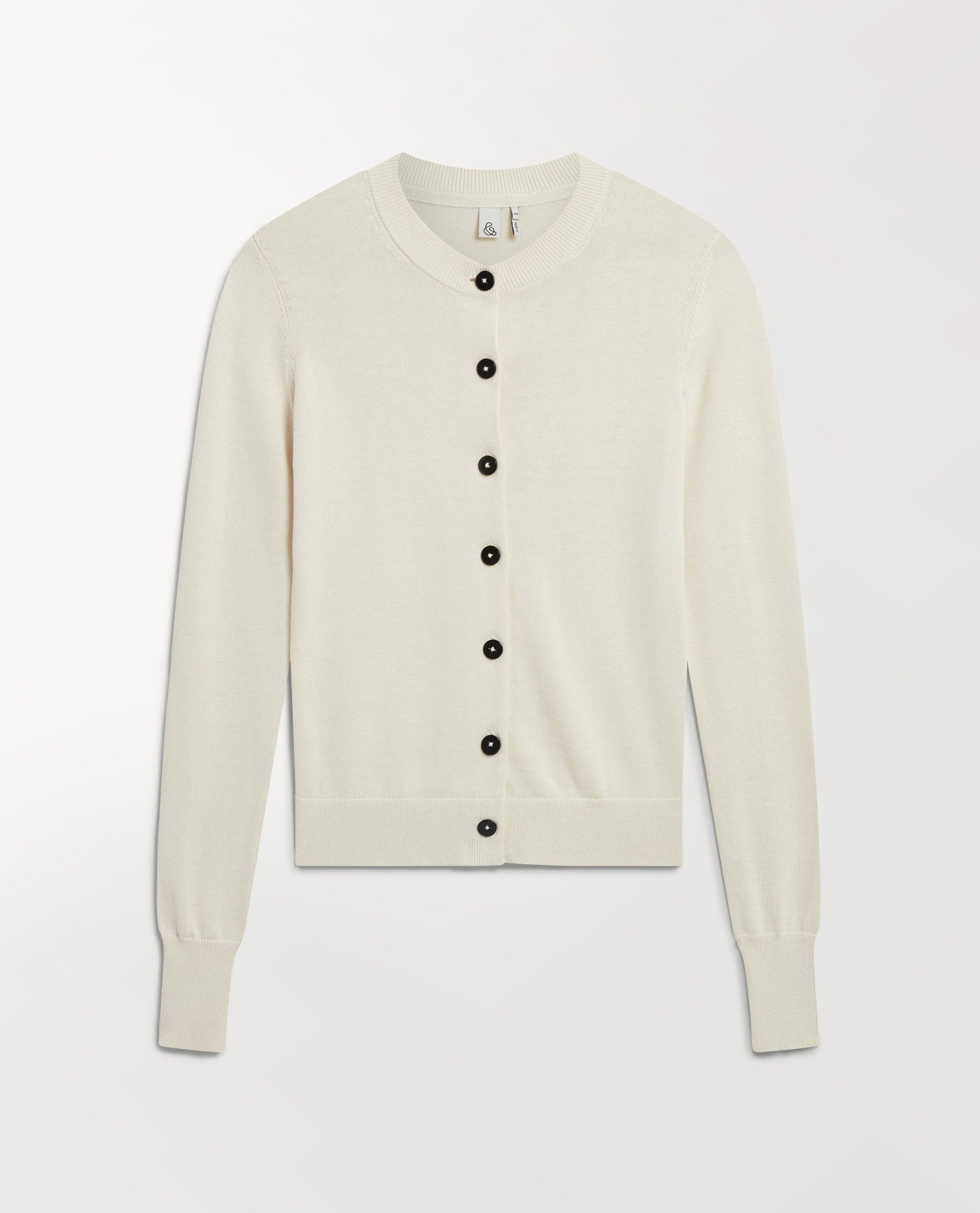 Silk-Cotton Cardigan - Buttermilk