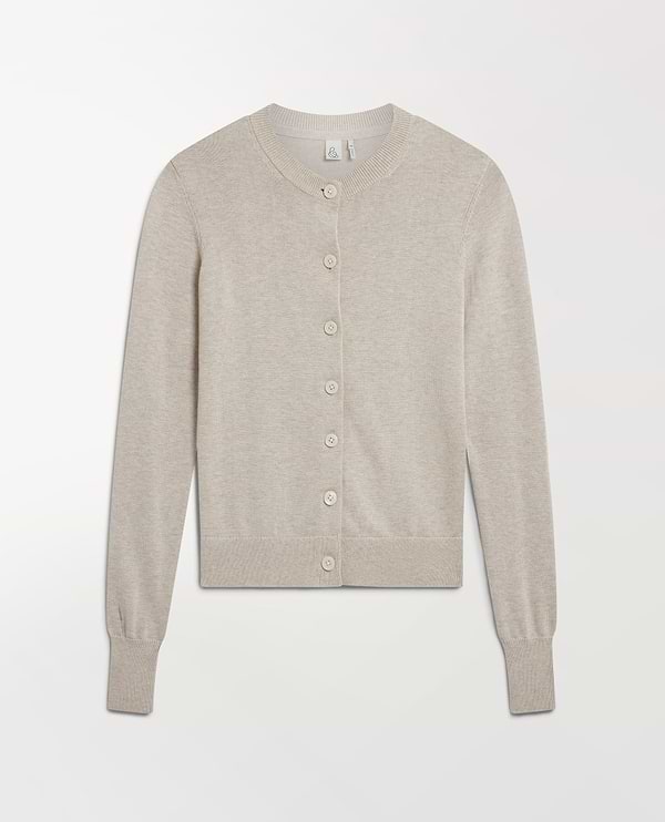 Silk-Cotton Cardigan - Drift