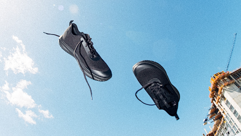 Zapato de trabajo negro antideslizante ligero ROVR