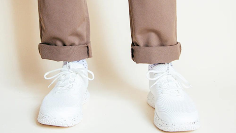Zapato de trabajo antideslizante blanco para hombre y mujer.