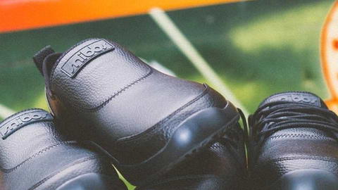 Zapato de trabajo negro sin cordones con suela antideslizante
