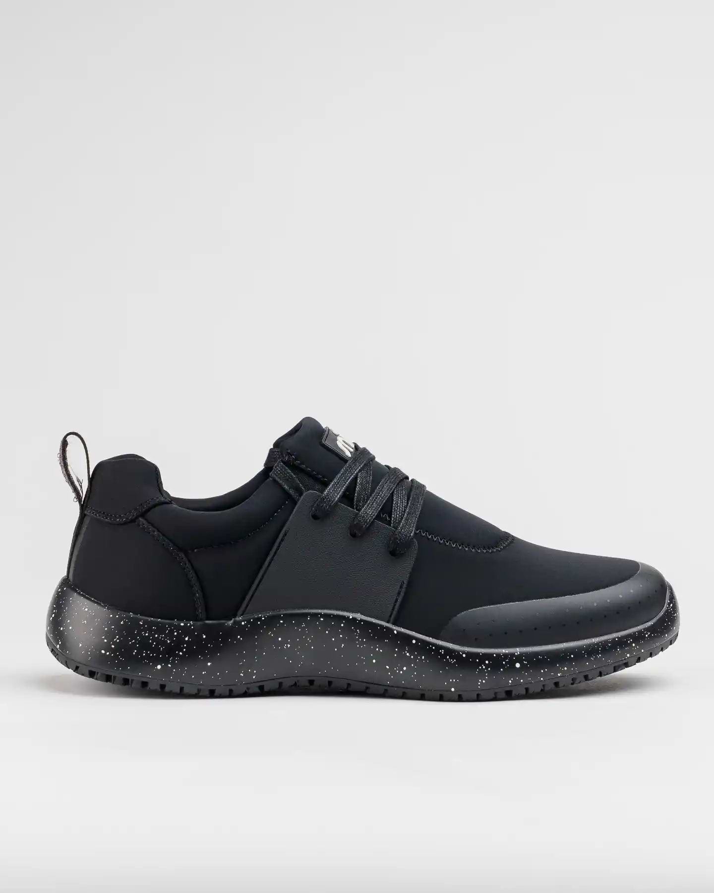 Spacecloud 2.0 Black Speckle: Black Work Sneakers - Snibbs Spacecloud 2.0 Black Speckle: Black Work Sneakers - Snibbs