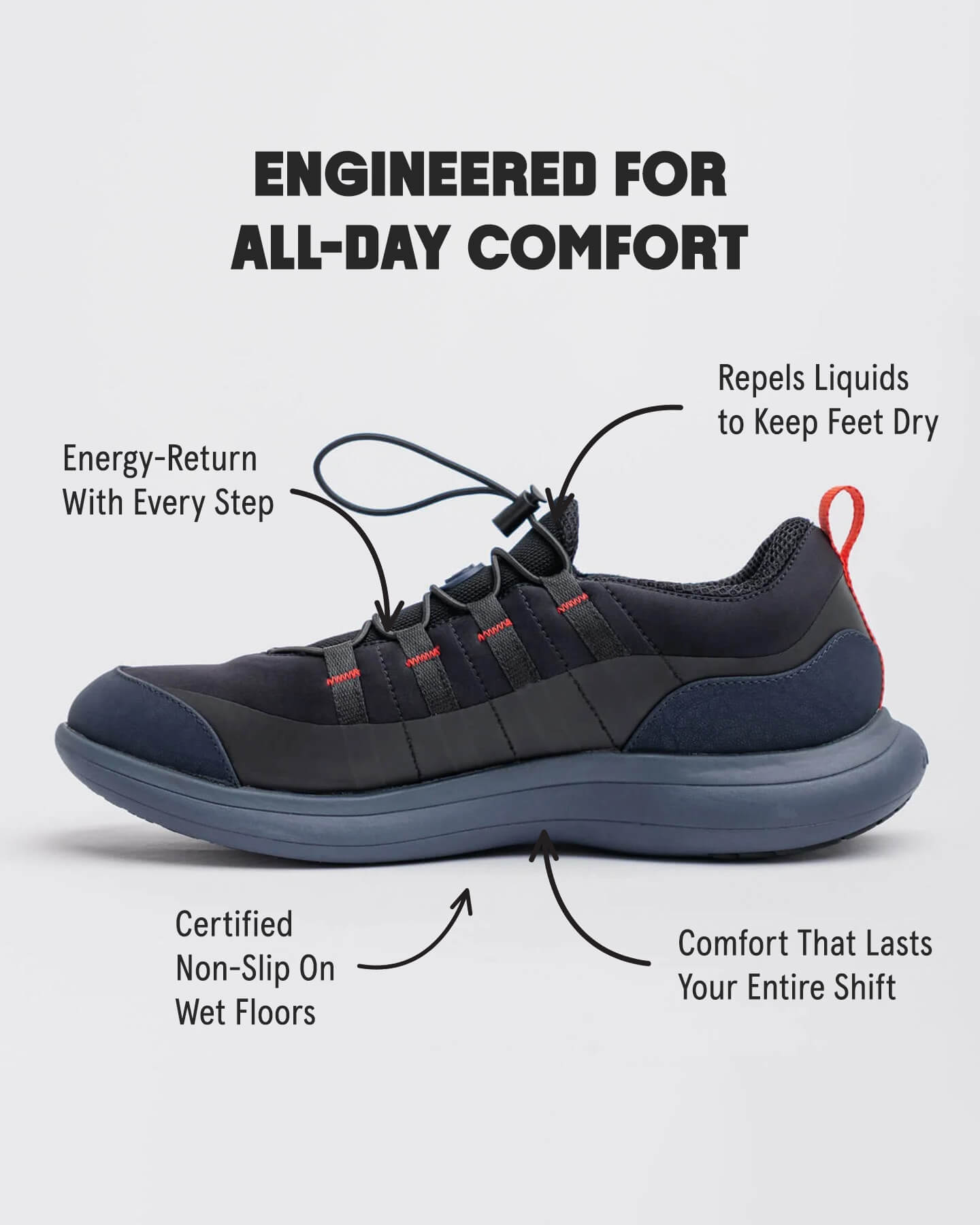 Orbit H&B Illy: Black Lightweight Knit Sneakers - Snibbs