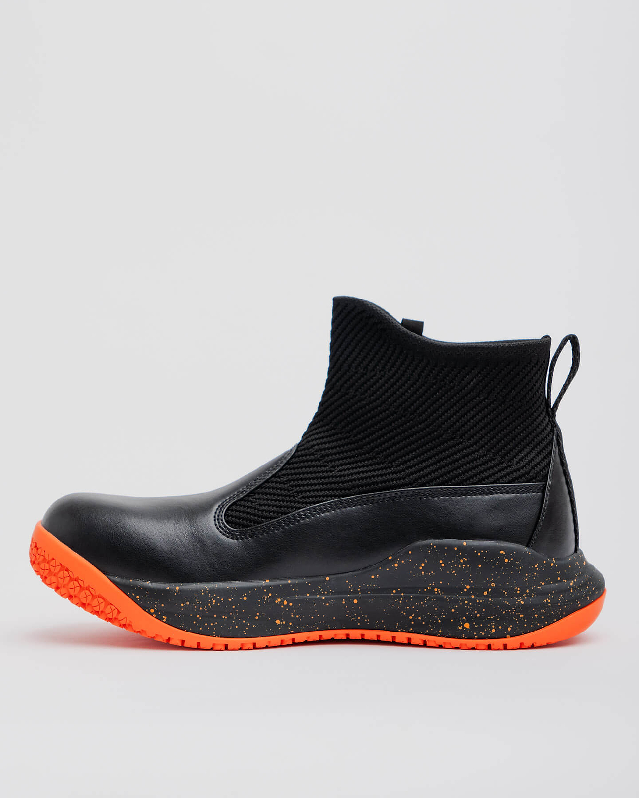  4mm厚ブーツ オレンジ/ブラック　M size Pro Tangerine: Black and Orange Work Sneakers - Snibbs