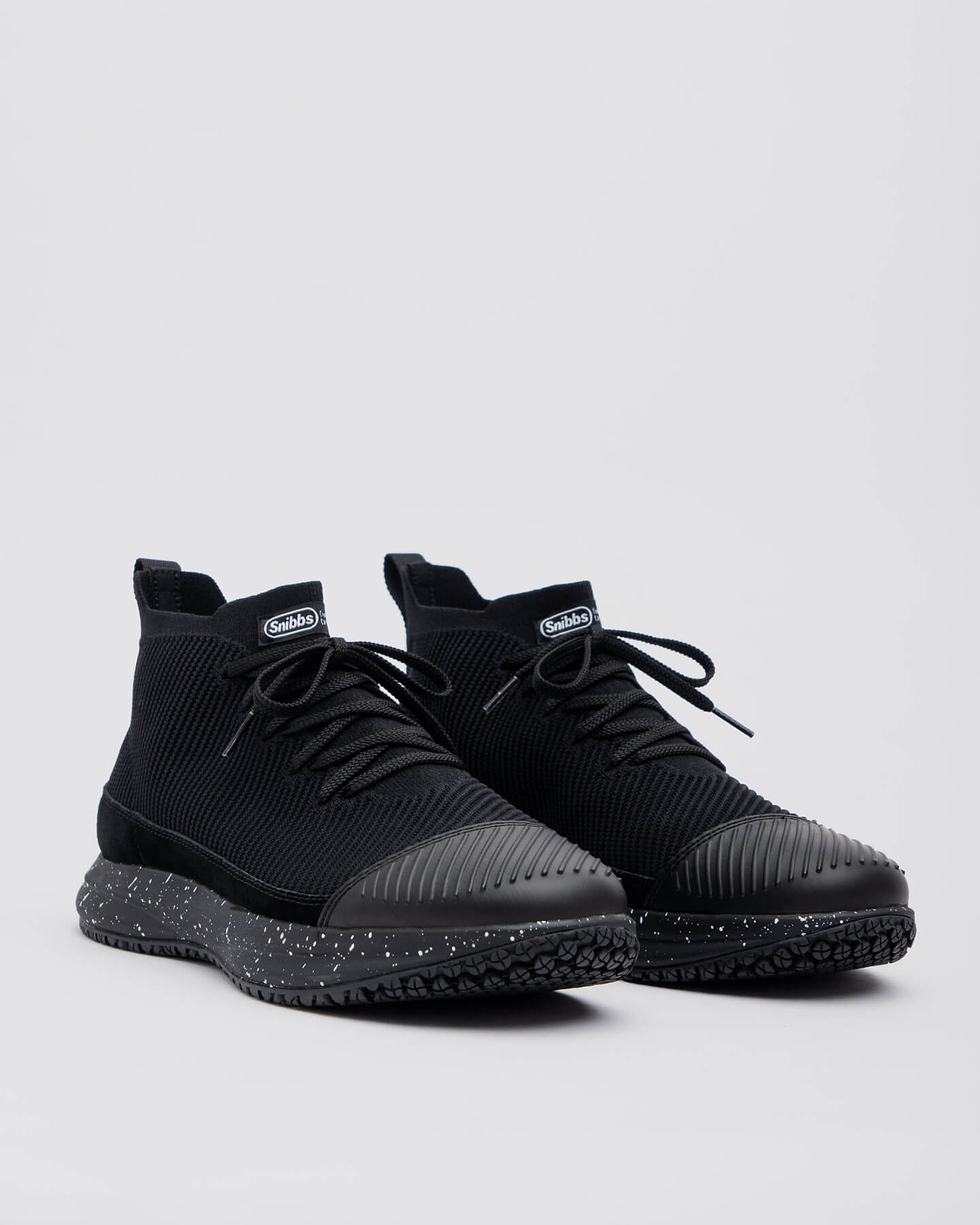 ROVR Mid Black Speckle Premium Lightweight Non-Slip Shoes | Snibbs