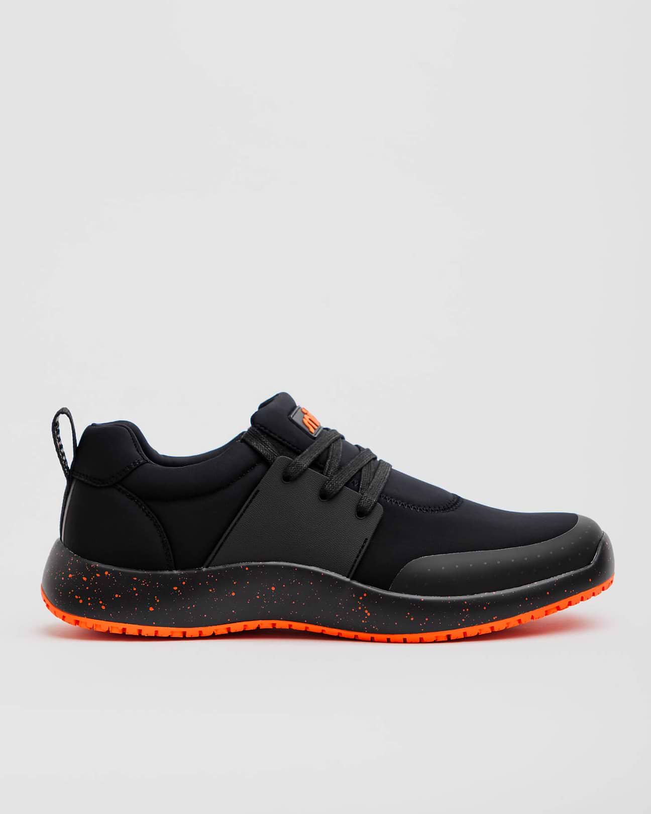 Spacecloud 2.0 Tangerine: Black Work Sneakers - Snibbs