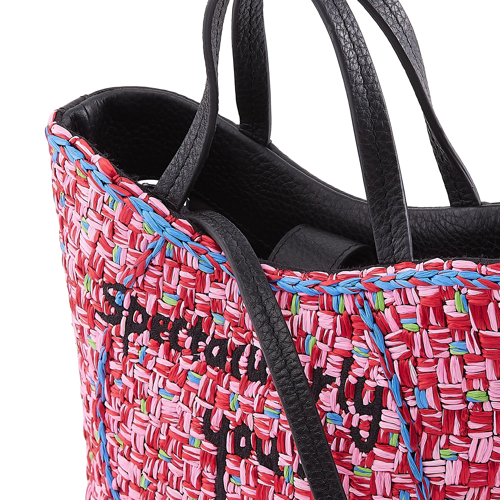 赤西仁 REDWEST MINI TOTE BAG Katrina Mini Tote Pink Red Raffia | Valentine's | behno