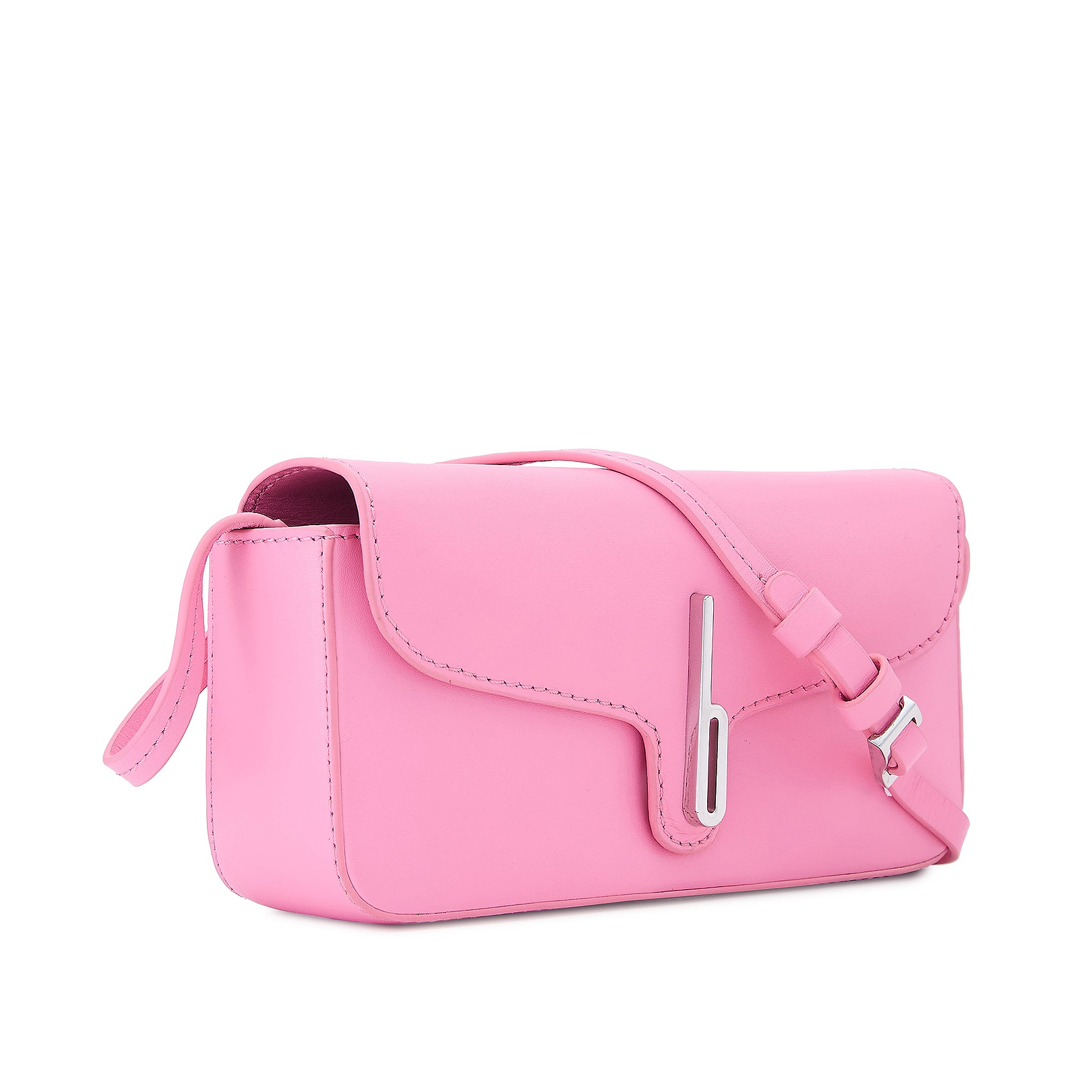 Claudia Mini Crossbody Gum Pink Nappa Leather | behno