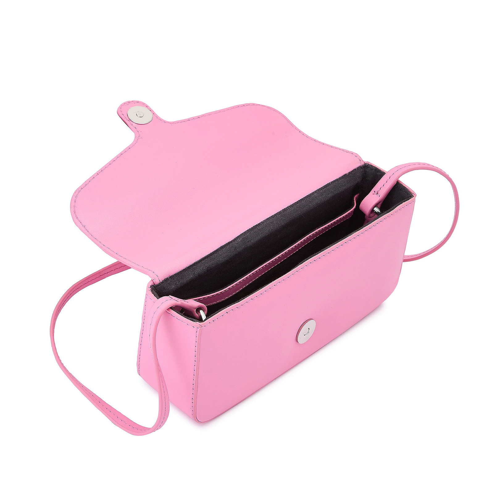 Claudia Mini Crossbody Gum Pink Nappa Leather | behno