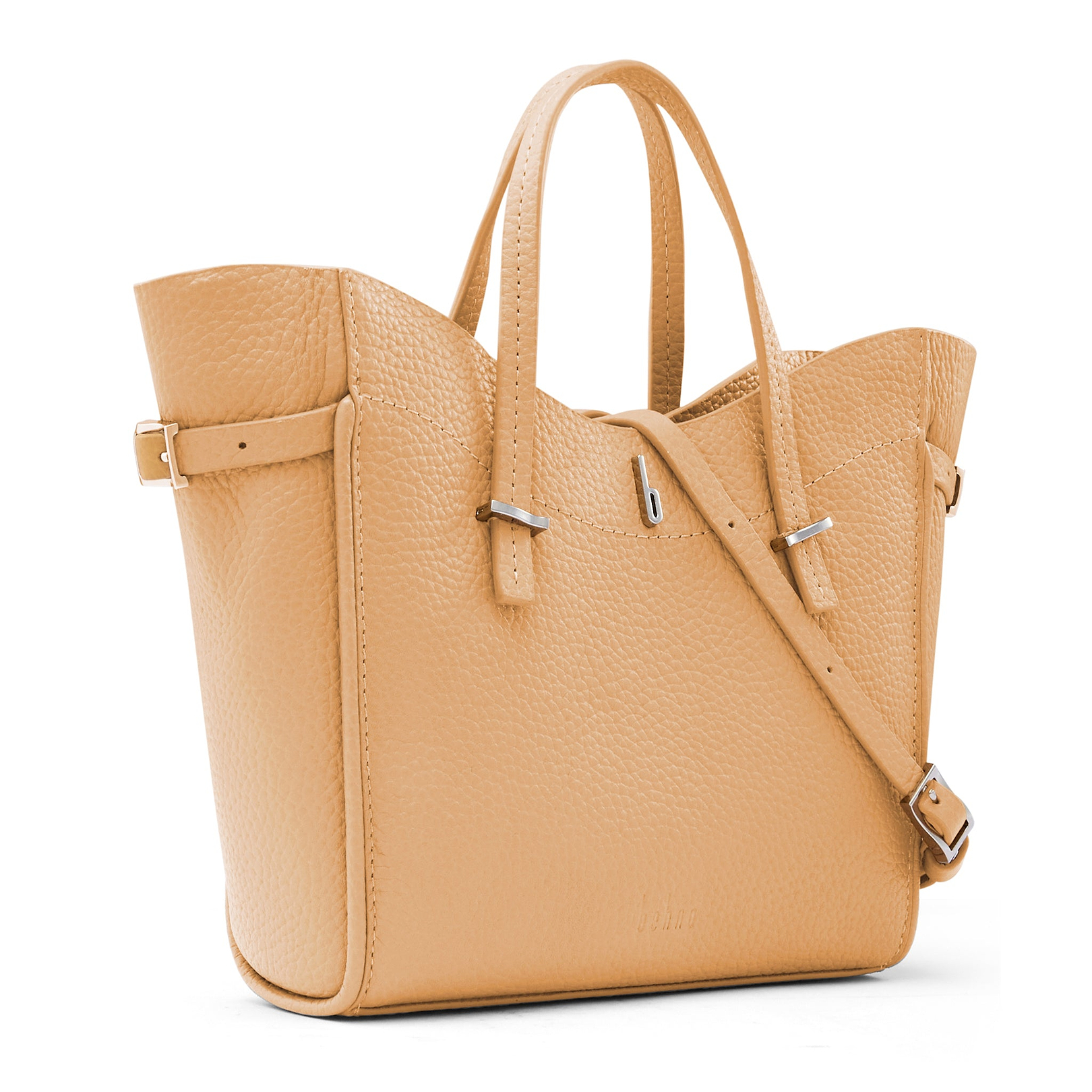 GRETA MINI CROSSBODY PEBBLE PEACH