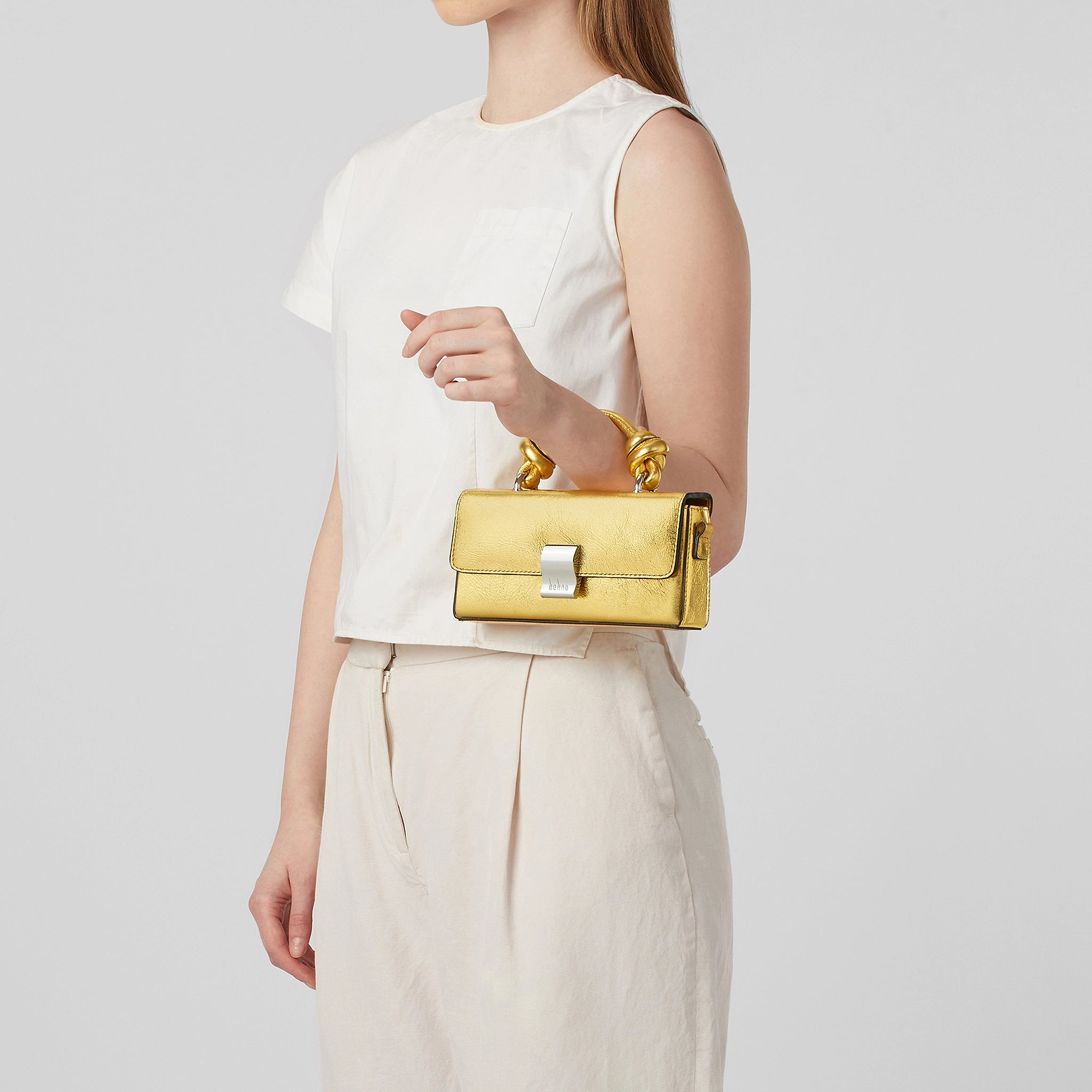MARY BAG MICRO SOFT CRINKLE GOLD