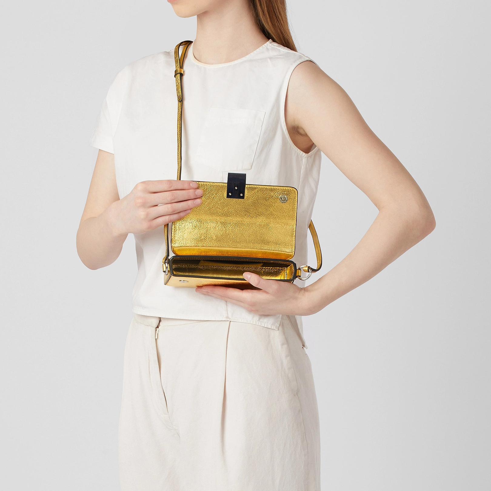 MARY BAG MICRO SOFT CRINKLE GOLD