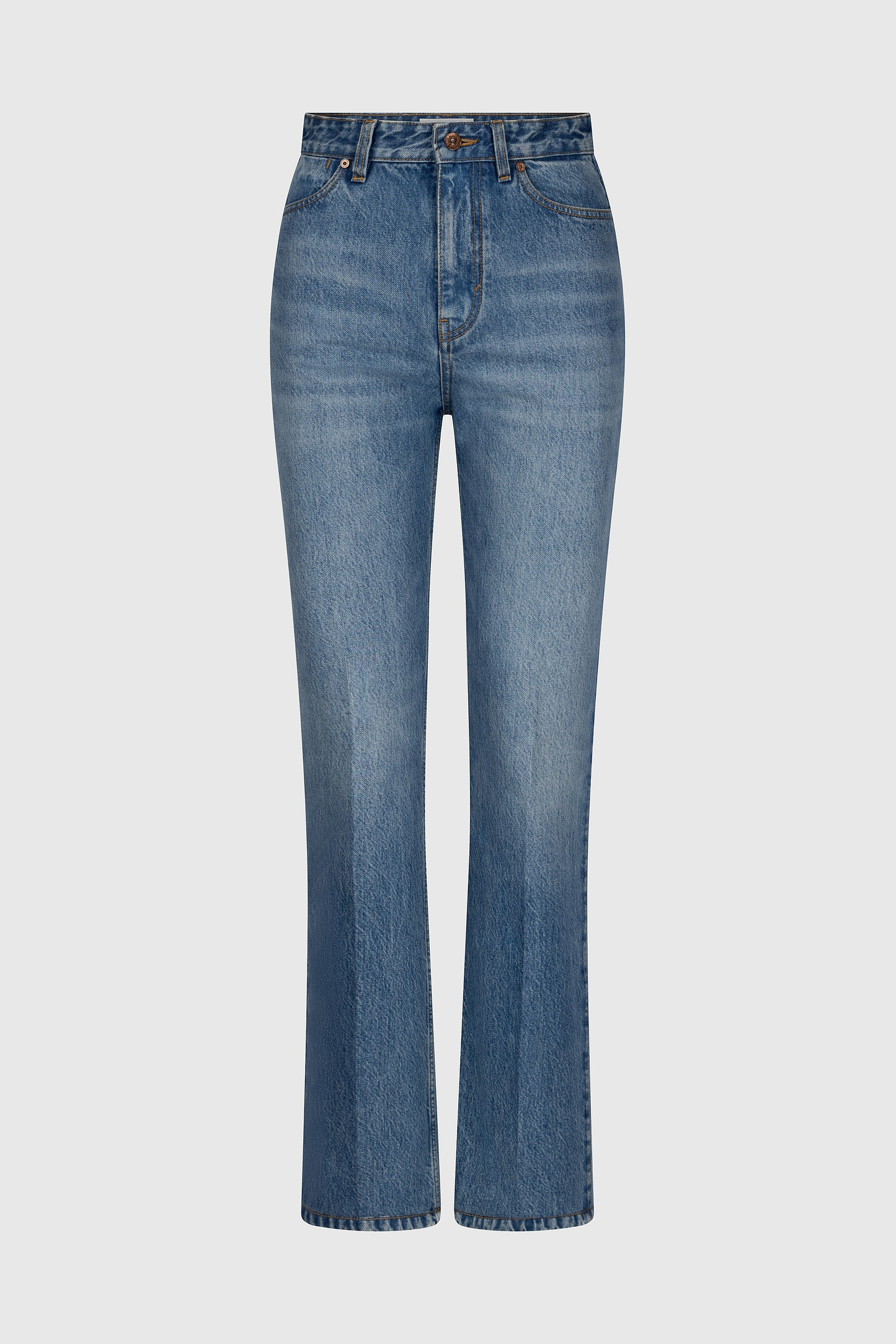 Berenice Stretch Jean In Worn Blue Wash