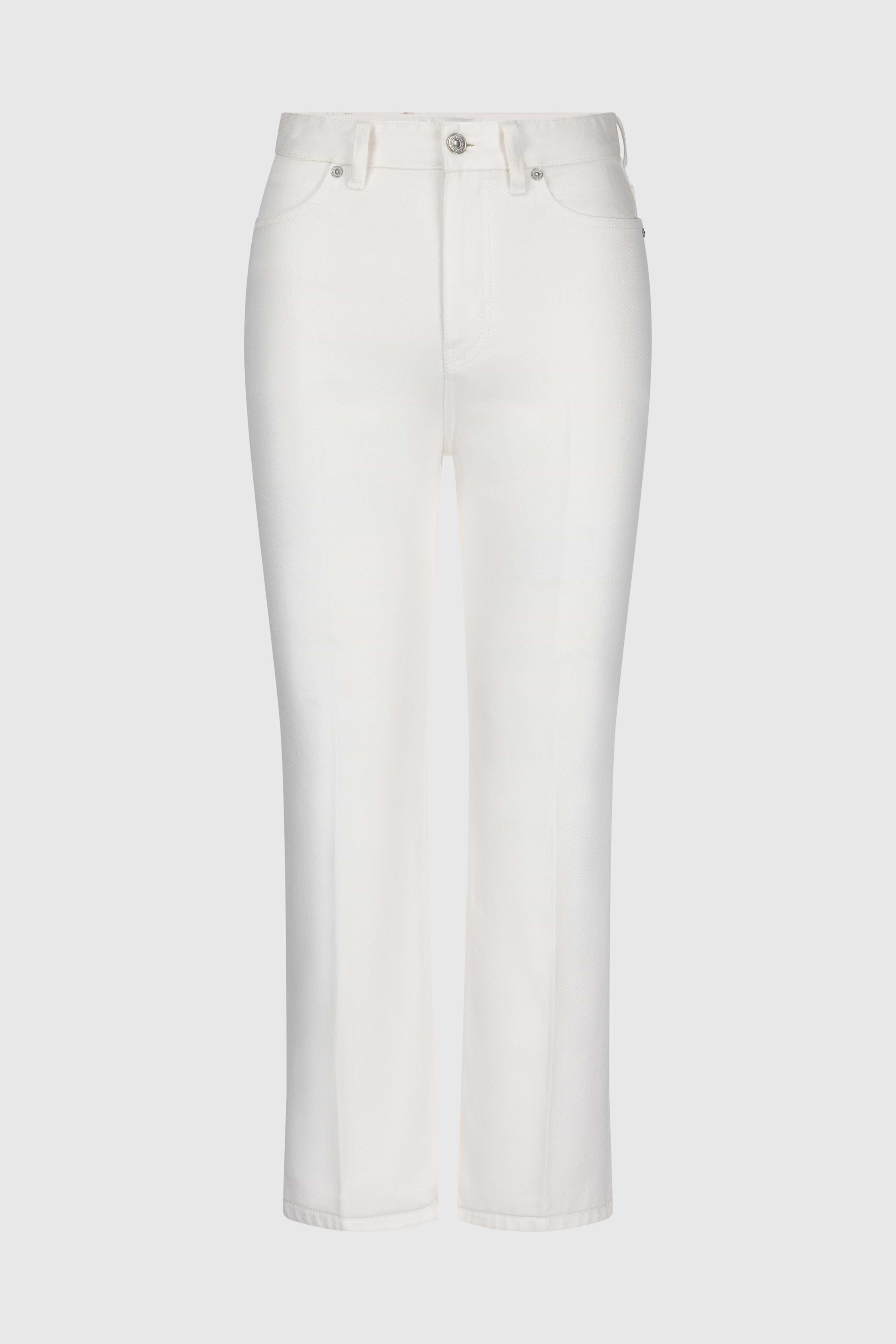 Berenice Cropped Jean In White