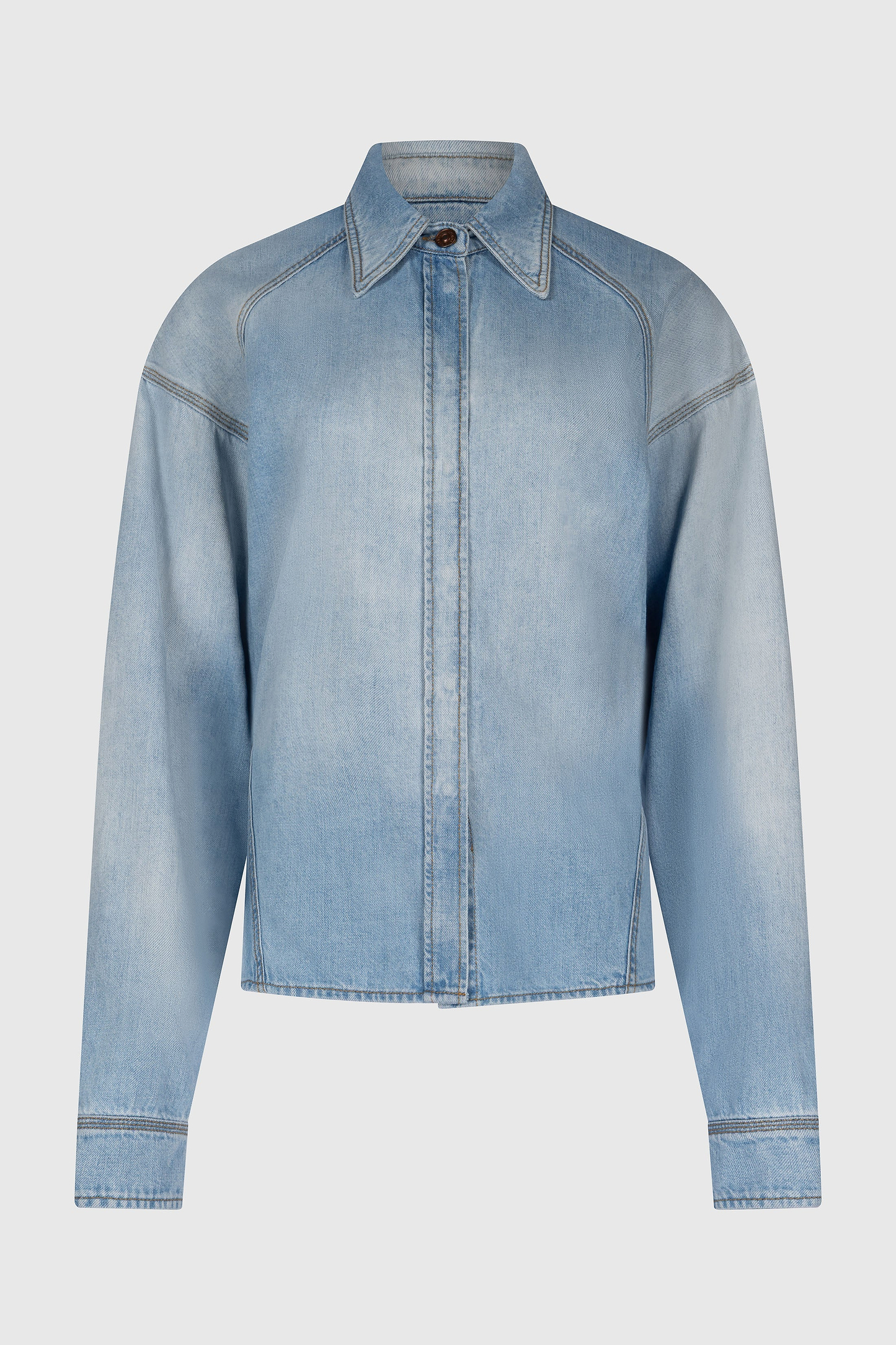 Denim Shirt In Light Blue