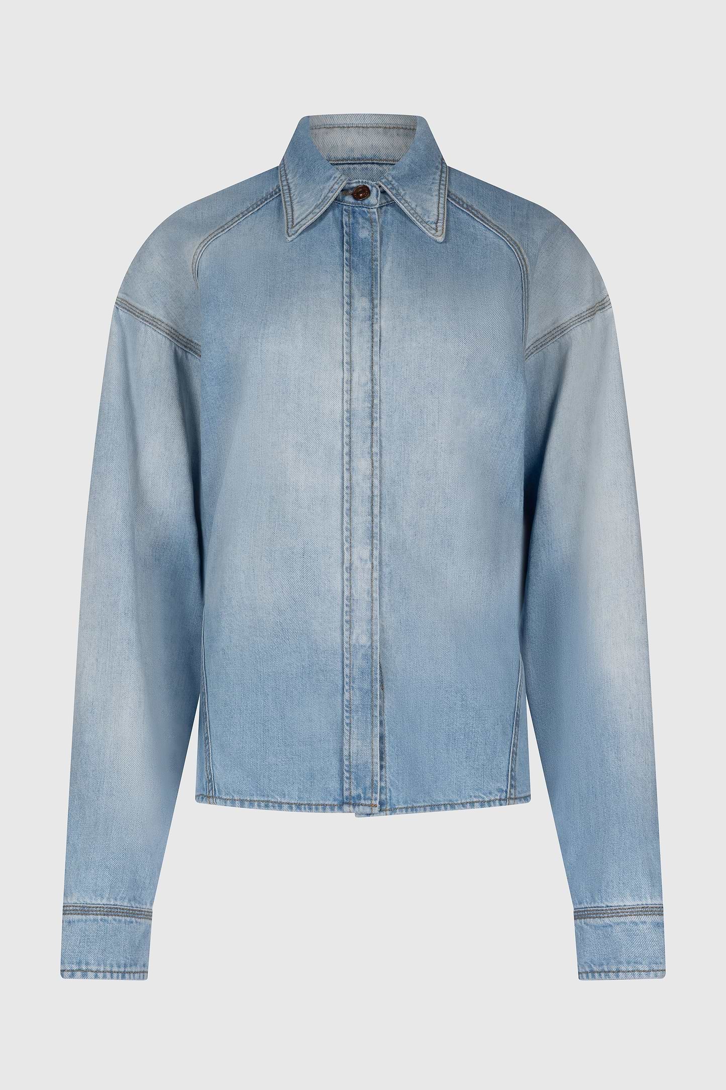 Denim Shirt In Light Blue