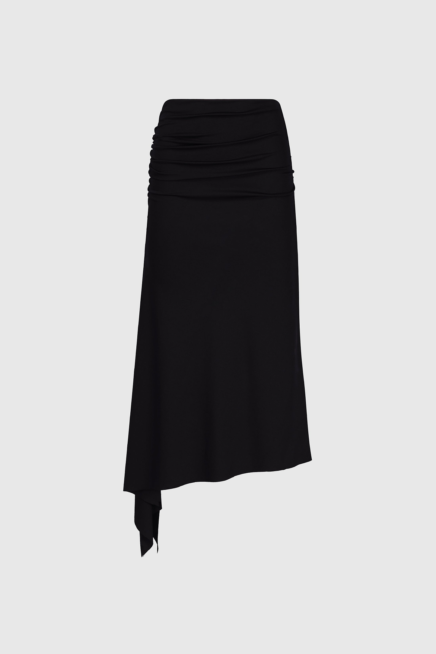 Gathered Skirt In Black